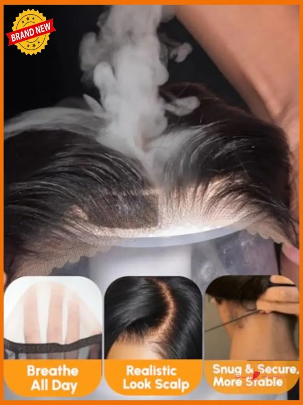 HD Lace Side Part Bob Wig Pre-Styled With Curtain Bangs Glueless 12 Inch